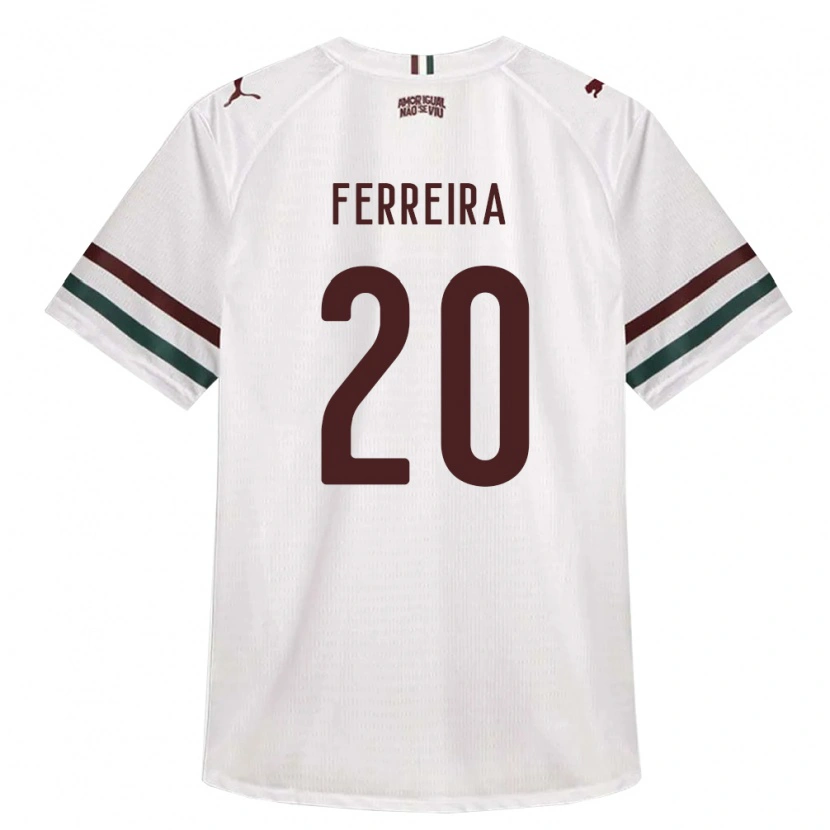 Danxen Mulher Camisola Yago Ferreira #20 Branco Verde Borgonha Alternativa 2026/27 Camisa