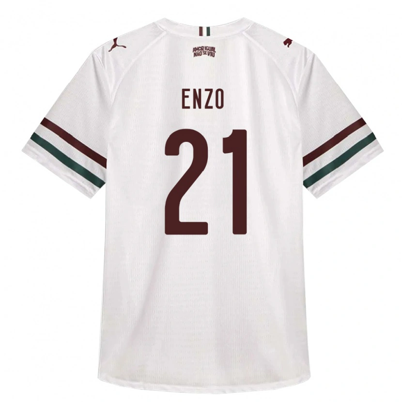 Danxen Mulher Camisola Enzo Munerato Sene #21 Branco Verde Borgonha Alternativa 2026/27 Camisa