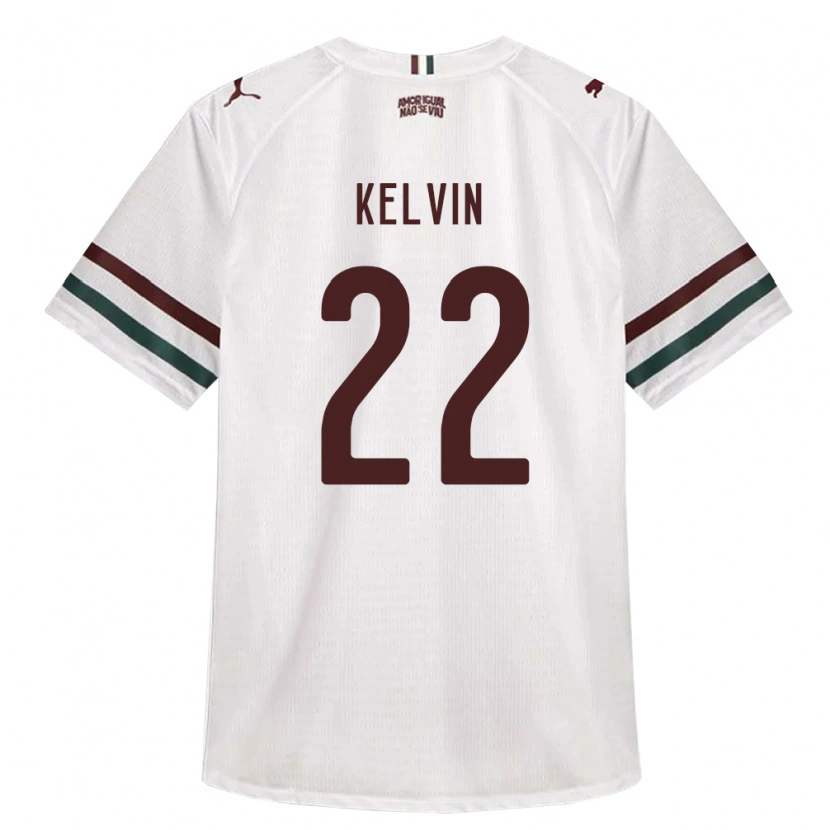 Danxen Mulher Camisola Kelvin Moreira Sandim #22 Branco Verde Borgonha Alternativa 2026/27 Camisa