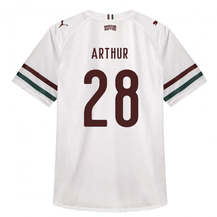 Danxen Mulher Camisola Arthur #28 Branco Verde Borgonha Alternativa 2026/27 Camisa