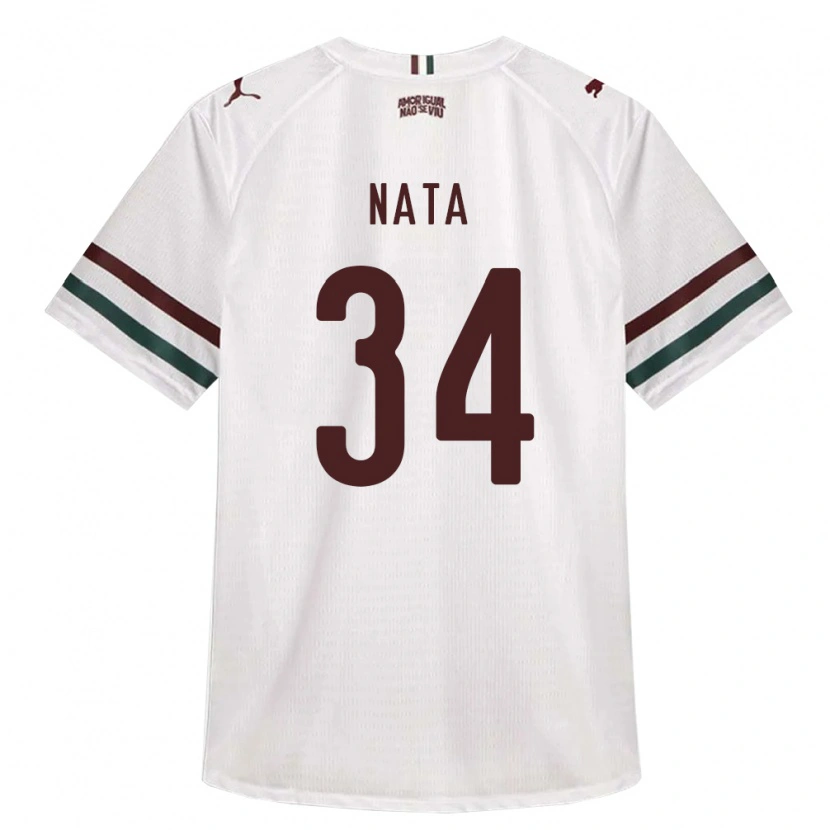 Danxen Mulher Camisola Wesley Natã #34 Branco Verde Borgonha Alternativa 2026/27 Camisa