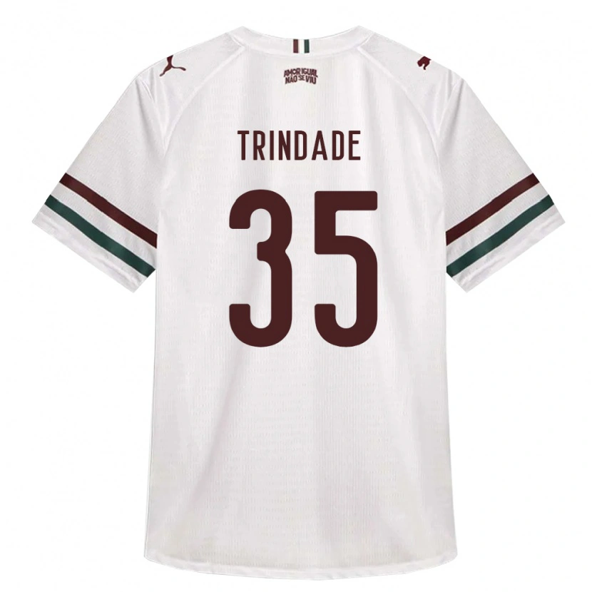 Danxen Mulher Camisola Andre Trindade #35 Branco Verde Borgonha Alternativa 2026/27 Camisa