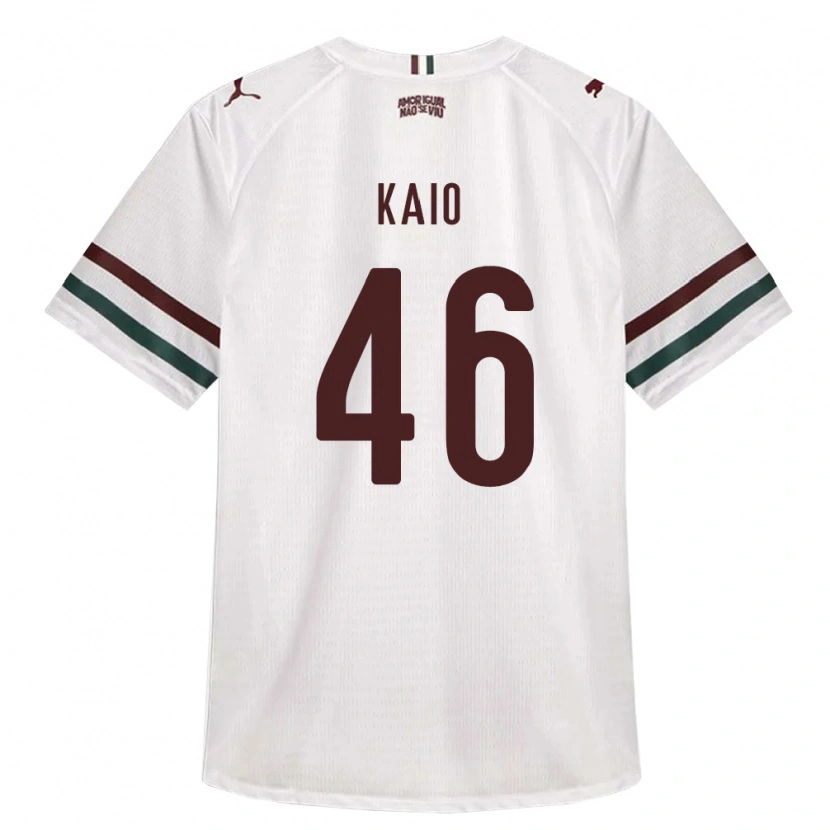 Danxen Mulher Camisola Kaio Borges Correa #46 Branco Verde Borgonha Alternativa 2026/27 Camisa