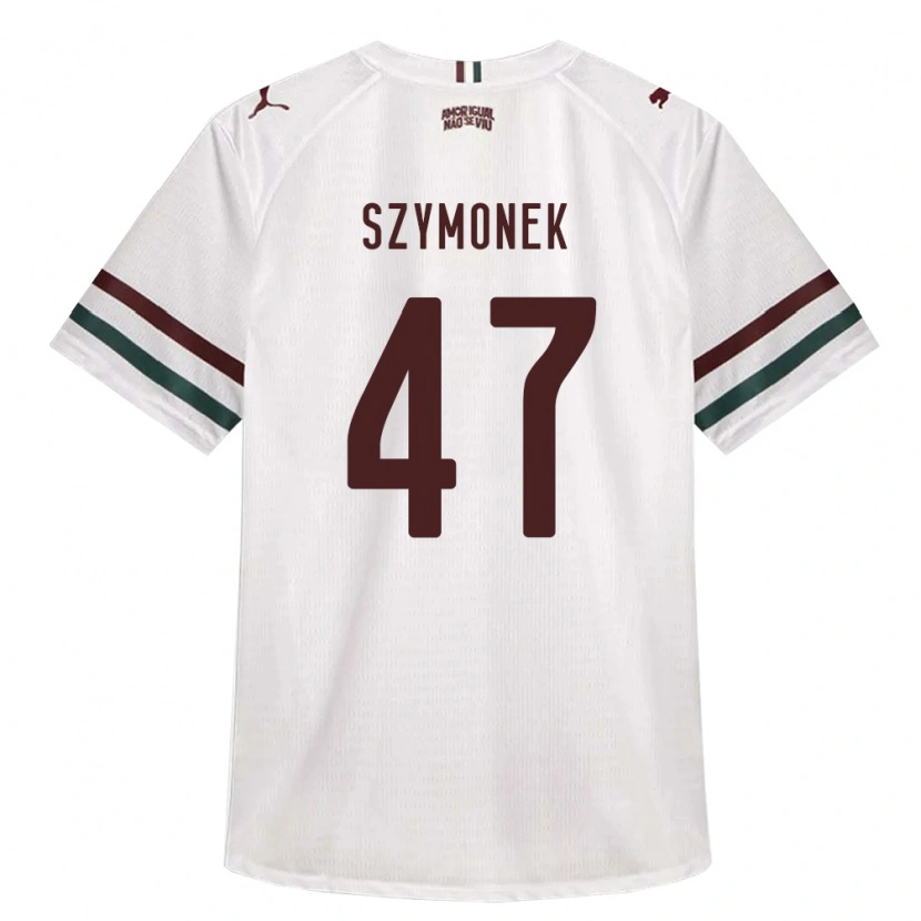 Danxen Mulher Camisola Fábio Szymonek #47 Branco Verde Borgonha Alternativa 2026/27 Camisa
