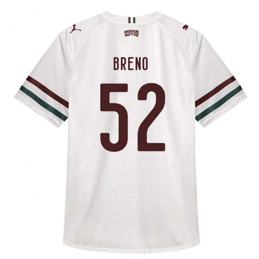Danxen Mulher Camisola Breno De Souza Britez Da Rocha Cunha #52 Branco Verde Borgonha Alternativa 2026/27 Camisa