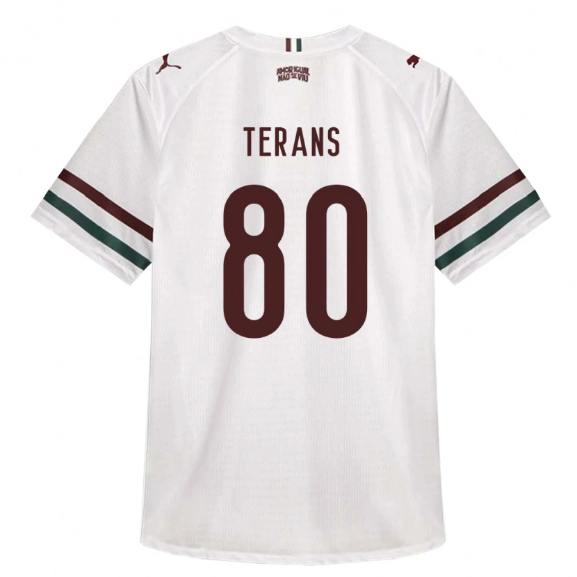 Danxen Mulher Camisola David Terans #80 Branco Verde Borgonha Alternativa 2026/27 Camisa