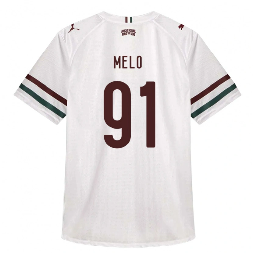 Danxen Mulher Camisola Davi Melo #91 Branco Verde Borgonha Alternativa 2026/27 Camisa