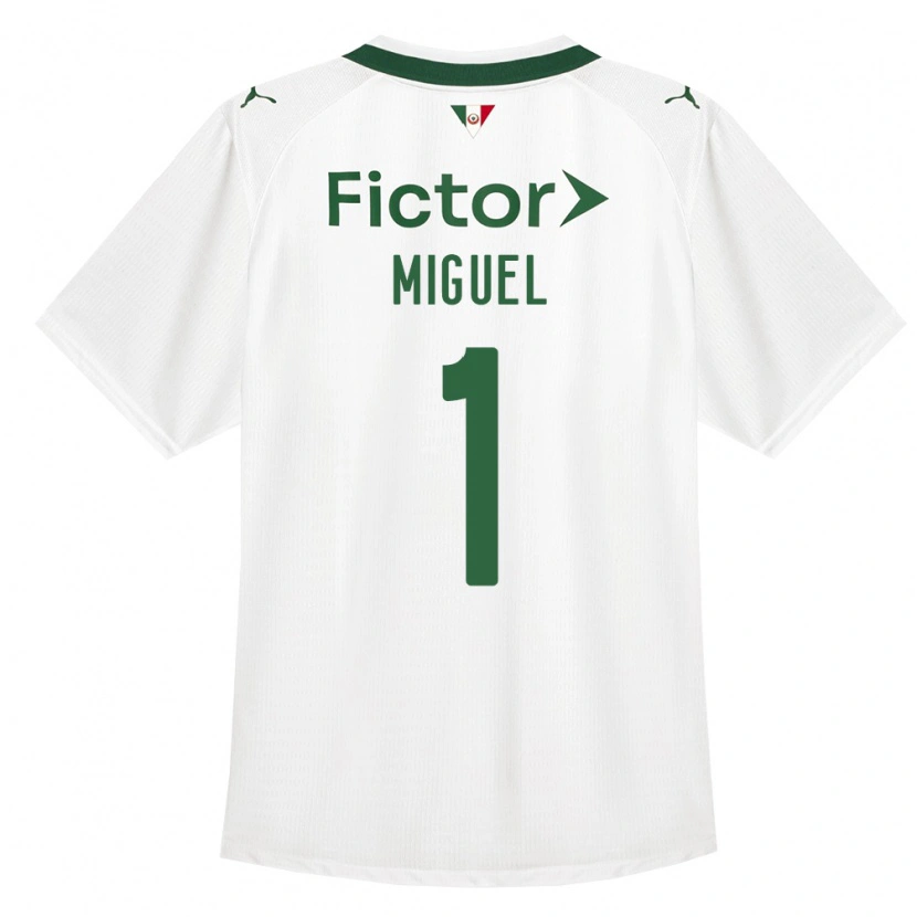 Danxen Mulher Camisola Carlos Miguel #1 Verde Branco Alternativa 2026/27 Camisa