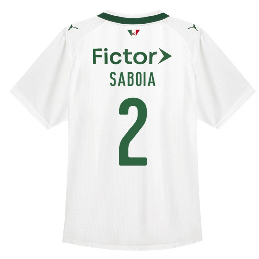 Danxen Mulher Camisola Luis Saboia #2 Verde Branco Alternativa 2026/27 Camisa