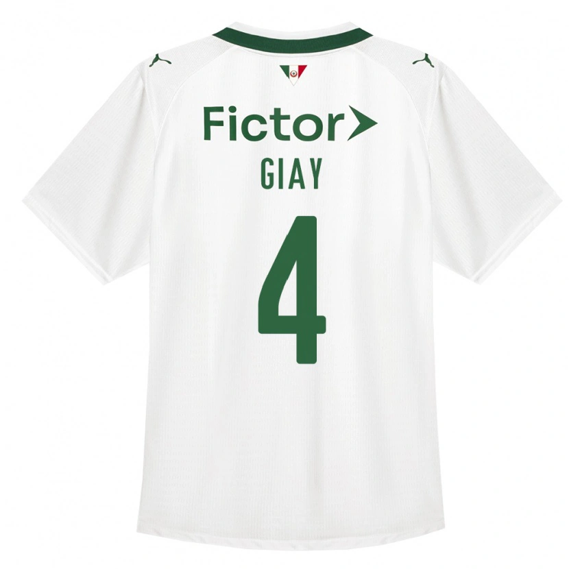 Danxen Mulher Camisola Agustín Giay #4 Verde Branco Alternativa 2026/27 Camisa