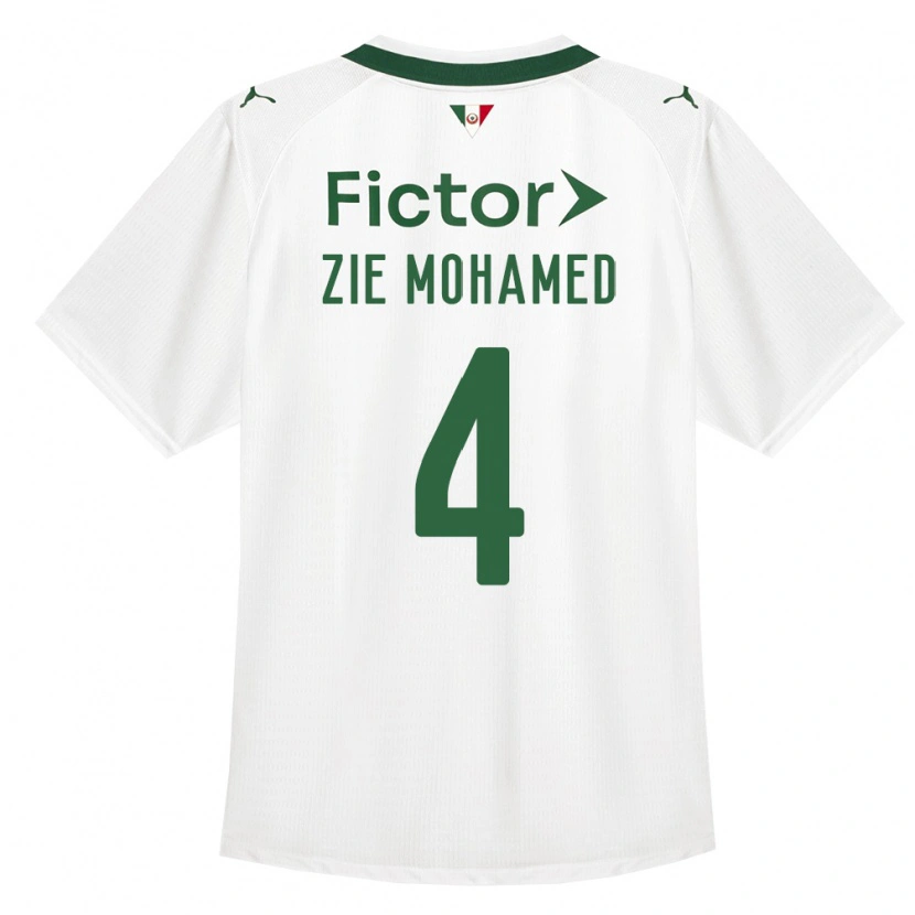 Danxen Mulher Camisola Kone Zie Mohamed #4 Verde Branco Alternativa 2026/27 Camisa