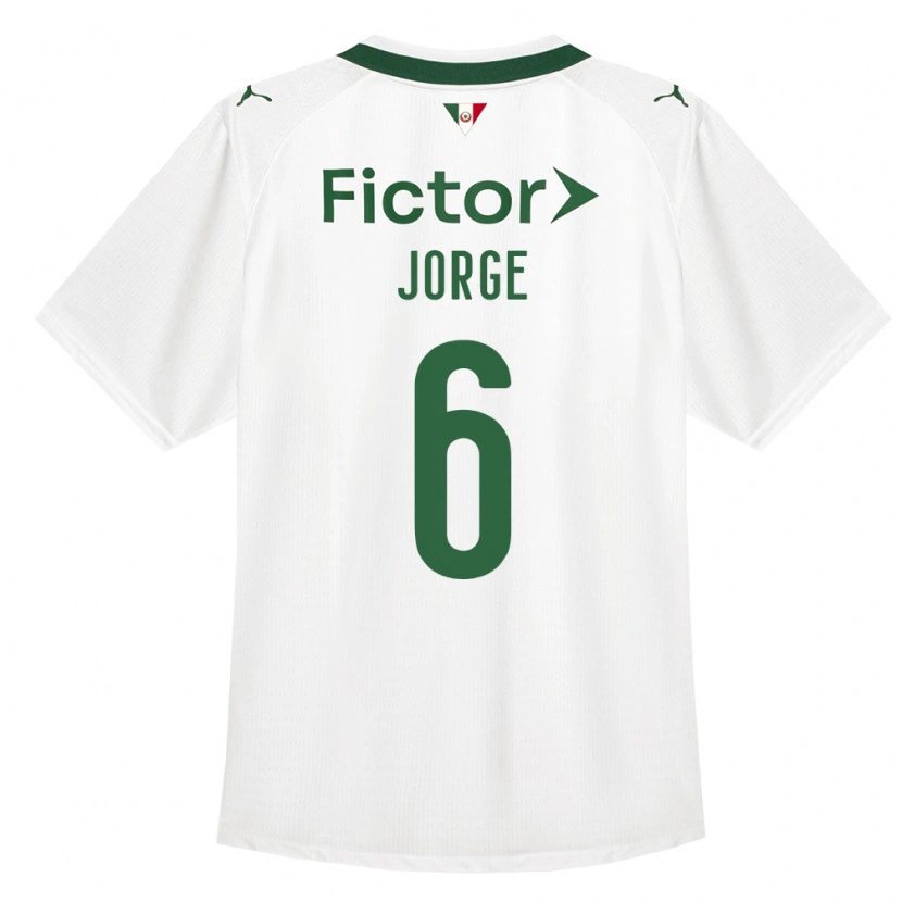 Danxen Mulher Camisola Jorge #6 Verde Branco Alternativa 2026/27 Camisa