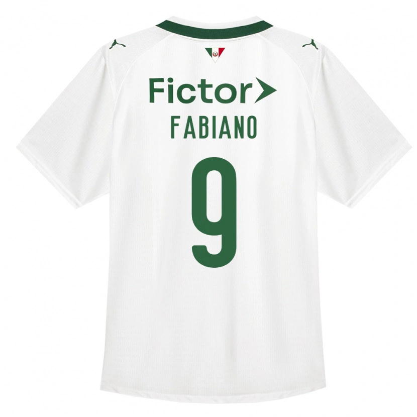 Danxen Mulher Camisola Fabiano Rodrigues Pereira #9 Verde Branco Alternativa 2026/27 Camisa
