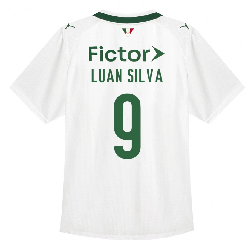 Danxen Mulher Camisola Luan Silva #9 Verde Branco Alternativa 2026/27 Camisa