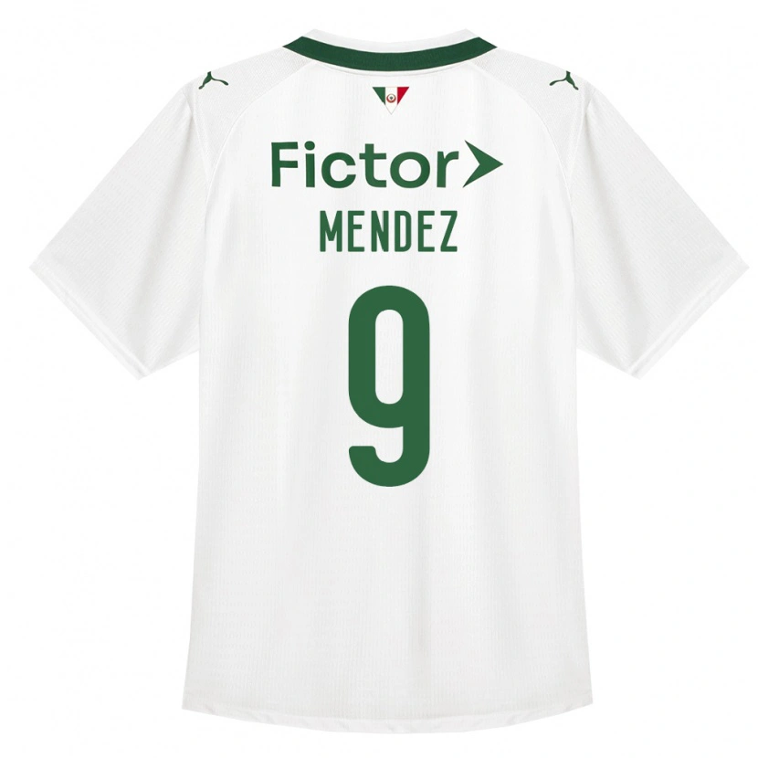 Danxen Mulher Camisola Cesar Mendez #9 Verde Branco Alternativa 2026/27 Camisa