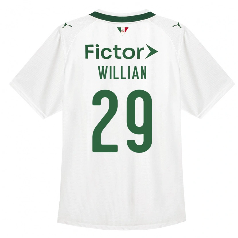 Danxen Mulher Camisola Willian #29 Verde Branco Alternativa 2026/27 Camisa