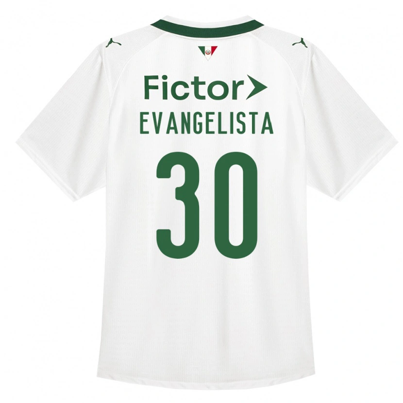 Danxen Mulher Camisola Lucas Evangelista #30 Verde Branco Alternativa 2026/27 Camisa