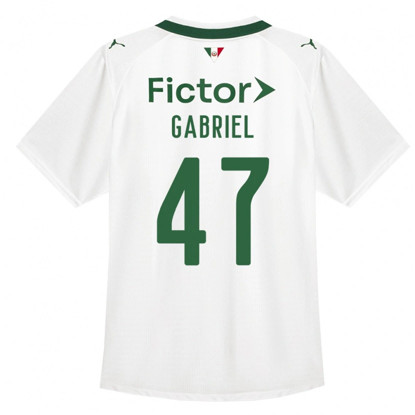 Danxen Mulher Camisola Victor Gabriel #47 Verde Branco Alternativa 2026/27 Camisa