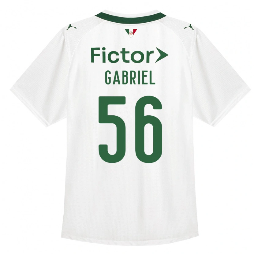 Danxen Mulher Camisola Arthur Gabriel #56 Verde Branco Alternativa 2026/27 Camisa