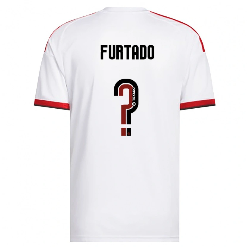 Danxen Mulher Camisola Lucas Furtado #0 Branco Vermelho Preto Alternativa 2026/27 Camisa
