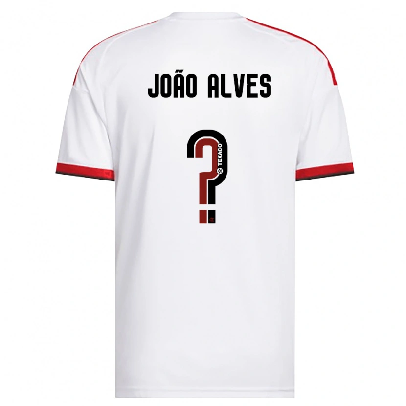Danxen Mulher Camisola João Alves #0 Branco Vermelho Preto Alternativa 2026/27 Camisa