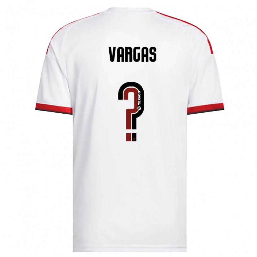 Danxen Mulher Camisola Rafael Vargas #0 Branco Vermelho Preto Alternativa 2026/27 Camisa