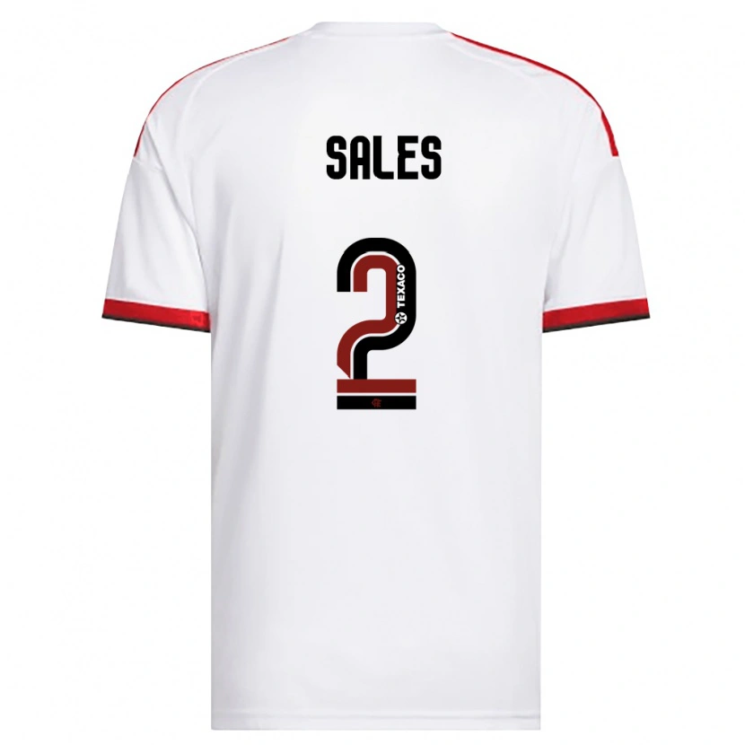 Danxen Mulher Camisola Daniel Sales #2 Branco Vermelho Preto Alternativa 2026/27 Camisa