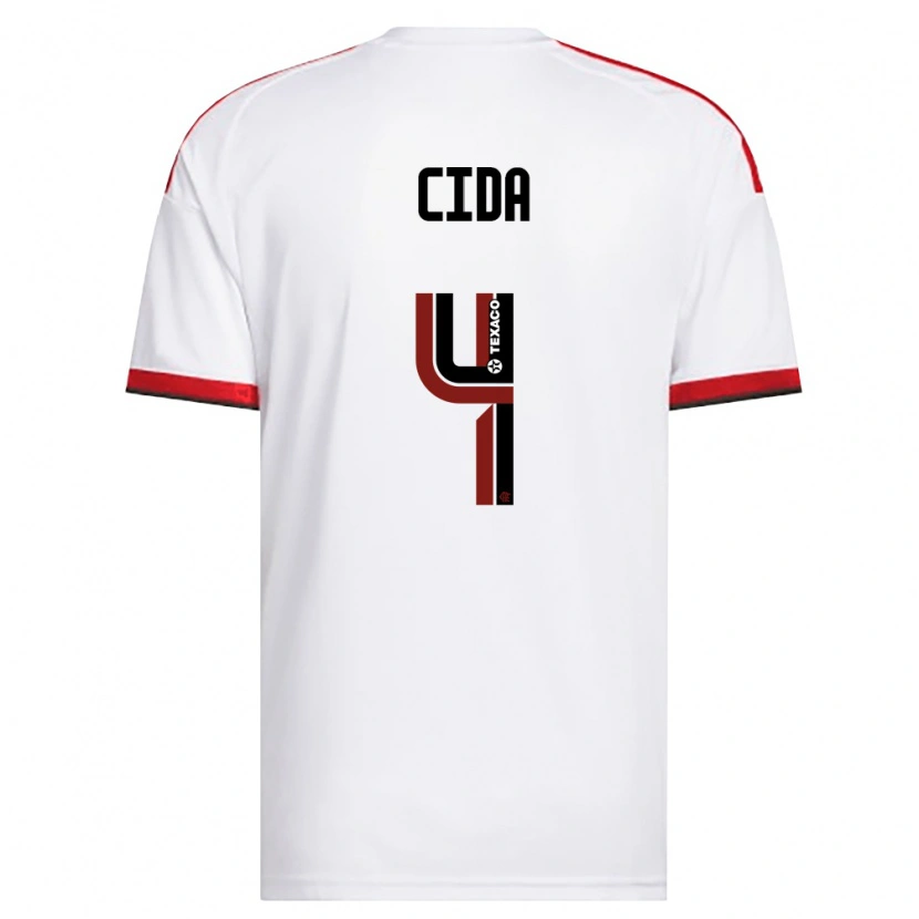 Danxen Mulher Camisola Cida #4 Branco Vermelho Preto Alternativa 2026/27 Camisa