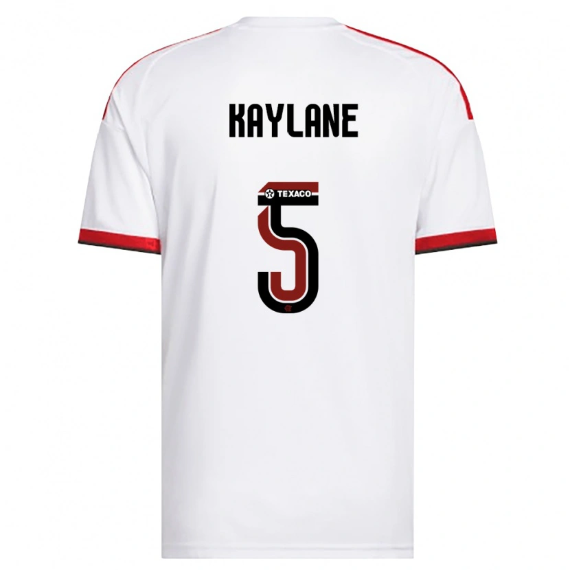 Danxen Mulher Camisola Kaylane #5 Branco Vermelho Preto Alternativa 2026/27 Camisa