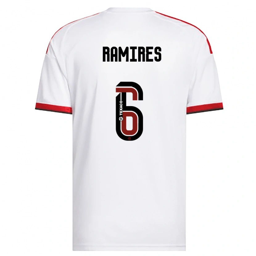 Danxen Mulher Camisola Gustavo Rodrigues Nunes #6 Branco Vermelho Preto Alternativa 2026/27 Camisa