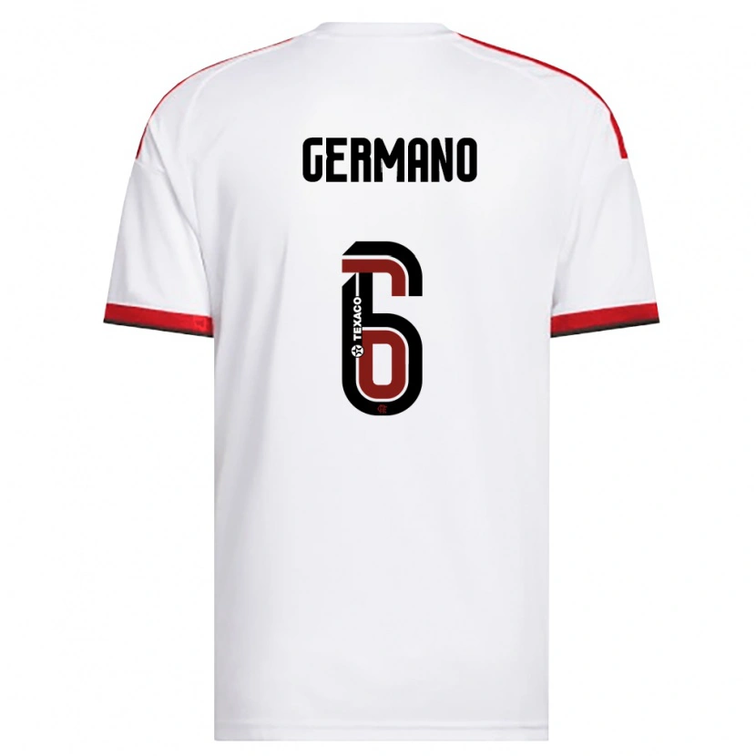 Danxen Mulher Camisola Antônio Germano Da Silva Neto #6 Branco Vermelho Preto Alternativa 2026/27 Camisa