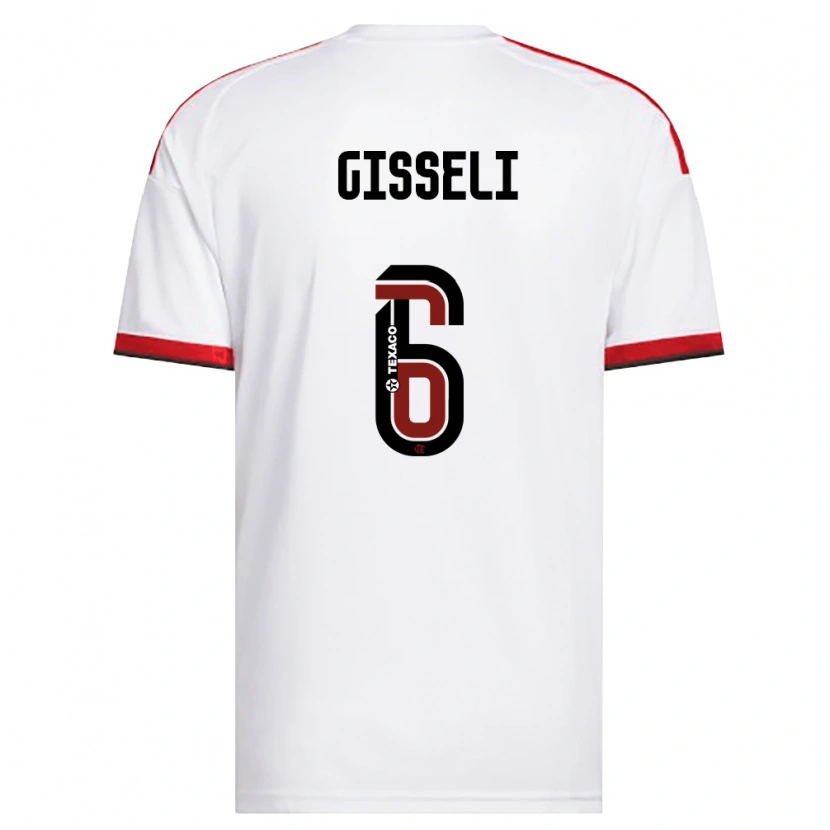 Danxen Mulher Camisola Gisseli #6 Branco Vermelho Preto Alternativa 2026/27 Camisa