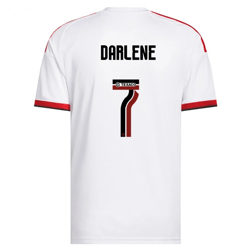 Danxen Mulher Camisola Darlene #7 Branco Vermelho Preto Alternativa 2026/27 Camisa