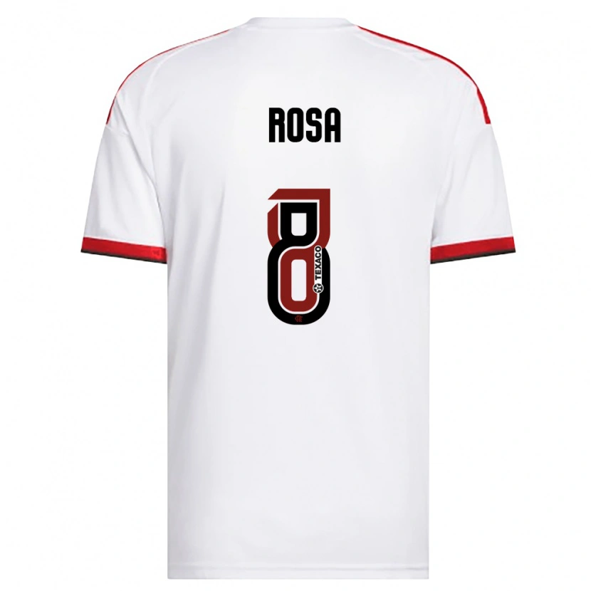 Danxen Mulher Camisola Bruna Rosa #8 Branco Vermelho Preto Alternativa 2026/27 Camisa
