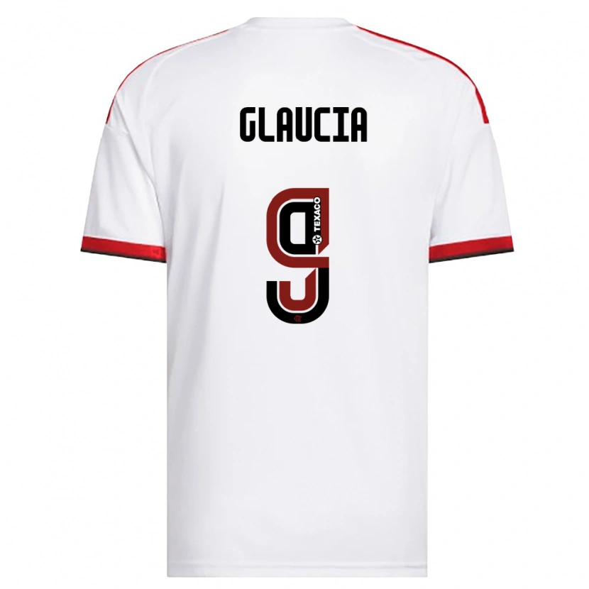 Danxen Mulher Camisola Glaucia #9 Branco Vermelho Preto Alternativa 2026/27 Camisa