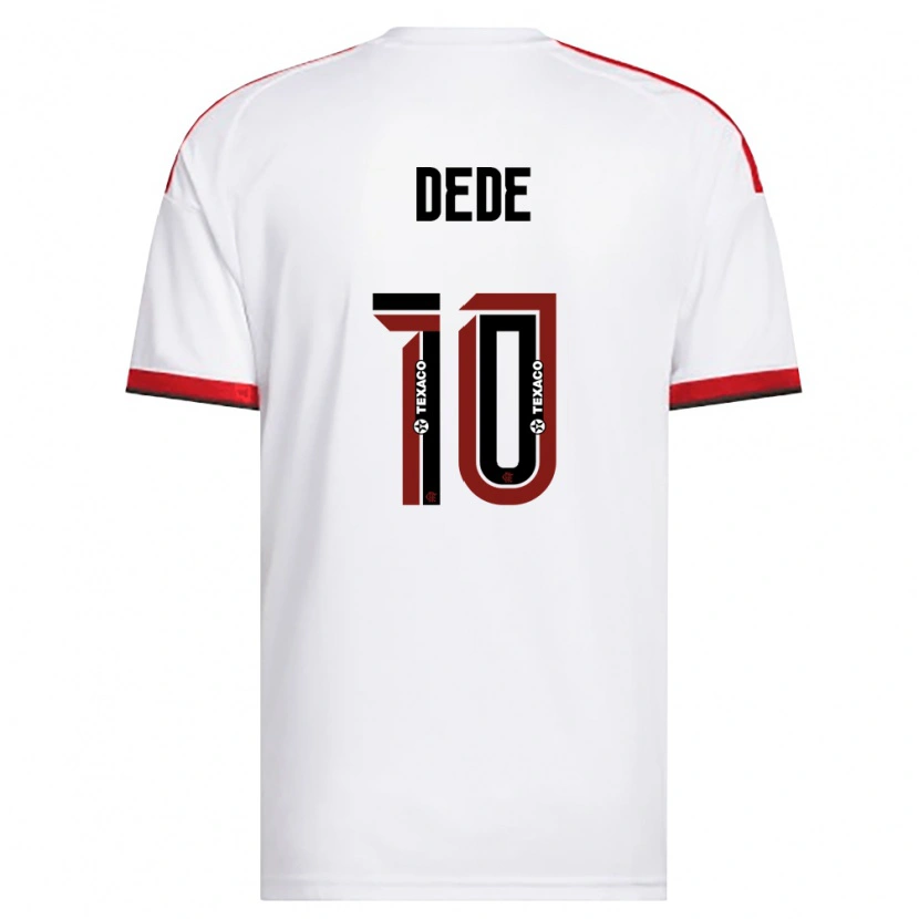 Danxen Mulher Camisola Andressa Dede #10 Branco Vermelho Preto Alternativa 2026/27 Camisa