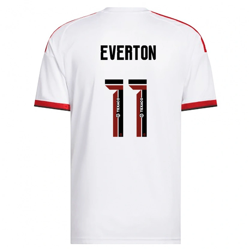 Danxen Mulher Camisola Everton Sousa Soares #11 Branco Vermelho Preto Alternativa 2026/27 Camisa