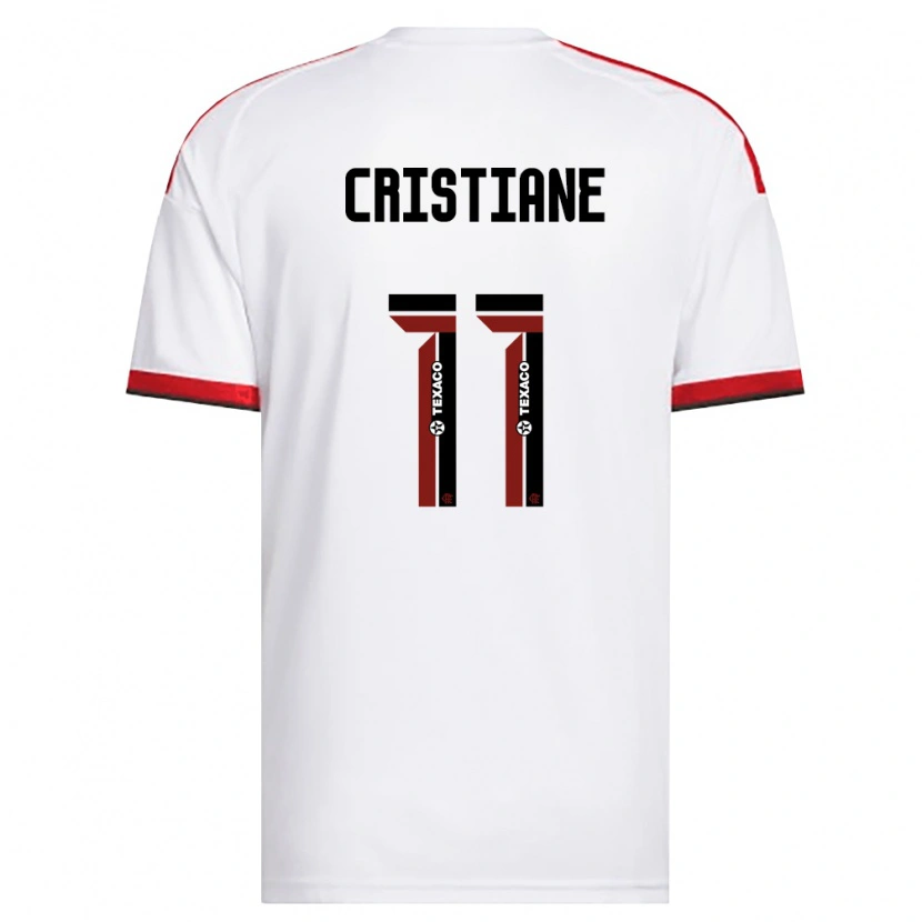Danxen Mulher Camisola Cristiane #11 Branco Vermelho Preto Alternativa 2026/27 Camisa