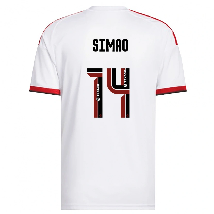 Danxen Mulher Camisola Samhia Simao #14 Branco Vermelho Preto Alternativa 2026/27 Camisa