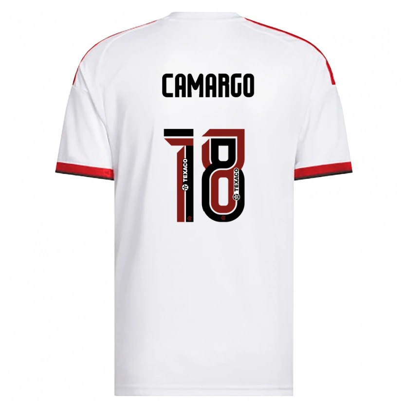 Danxen Mulher Camisola João Camargo #18 Branco Vermelho Preto Alternativa 2026/27 Camisa