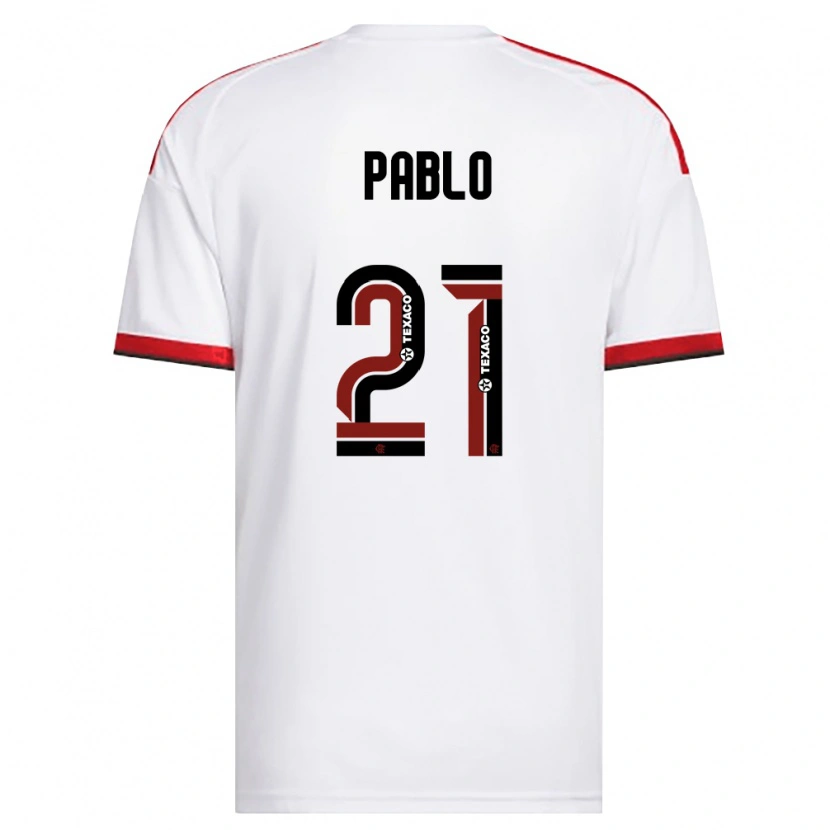 Danxen Mulher Camisola Pablo #21 Branco Vermelho Preto Alternativa 2026/27 Camisa