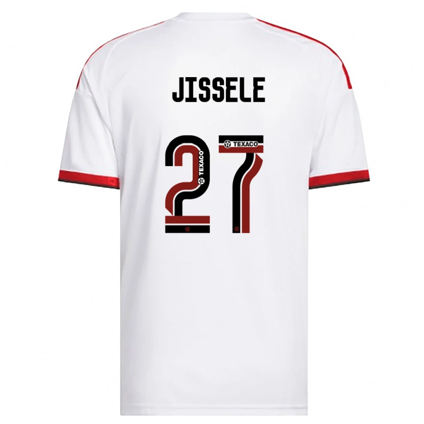 Danxen Mulher Camisola Jissele #27 Branco Vermelho Preto Alternativa 2026/27 Camisa