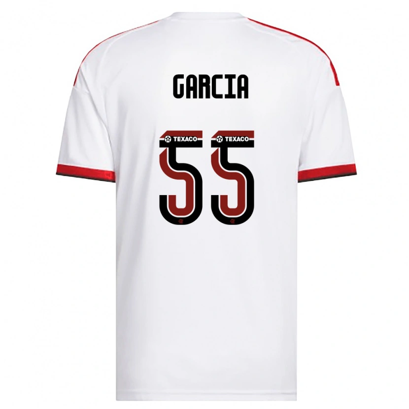 Danxen Mulher Camisola Caio Garcia #55 Branco Vermelho Preto Alternativa 2026/27 Camisa