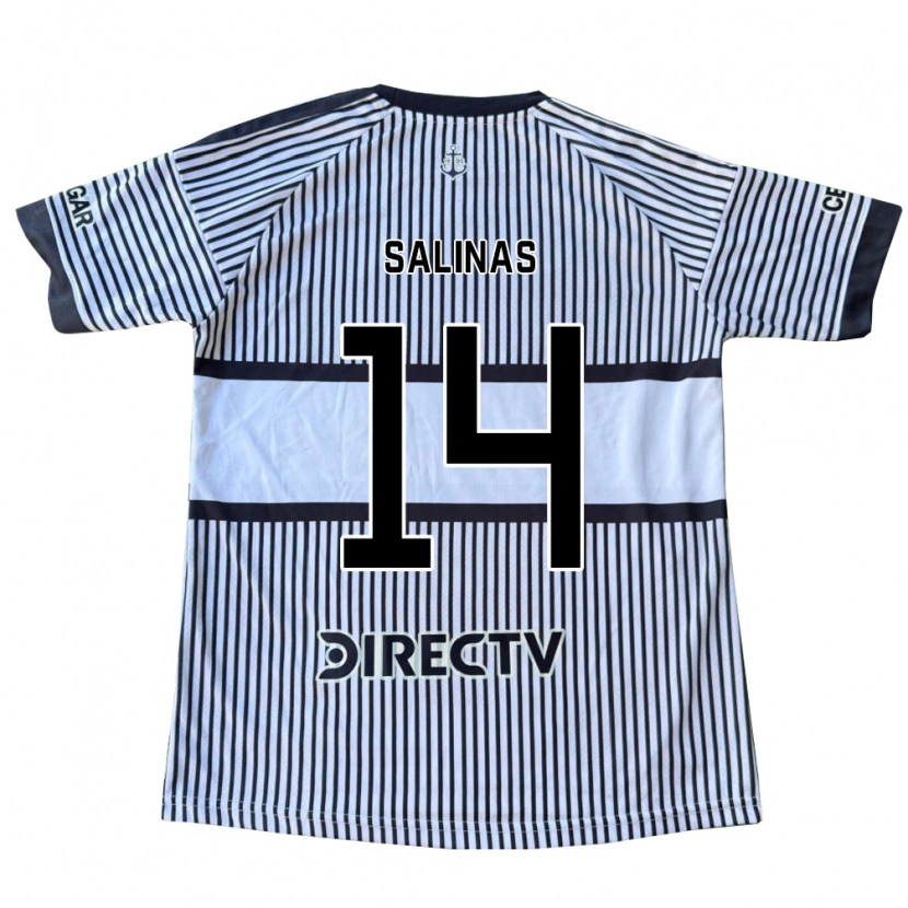 Danxen Mulher Camisola Benjamin Salinas #14 Branco Preto Amarelo Alternativa 2026/27 Camisa
