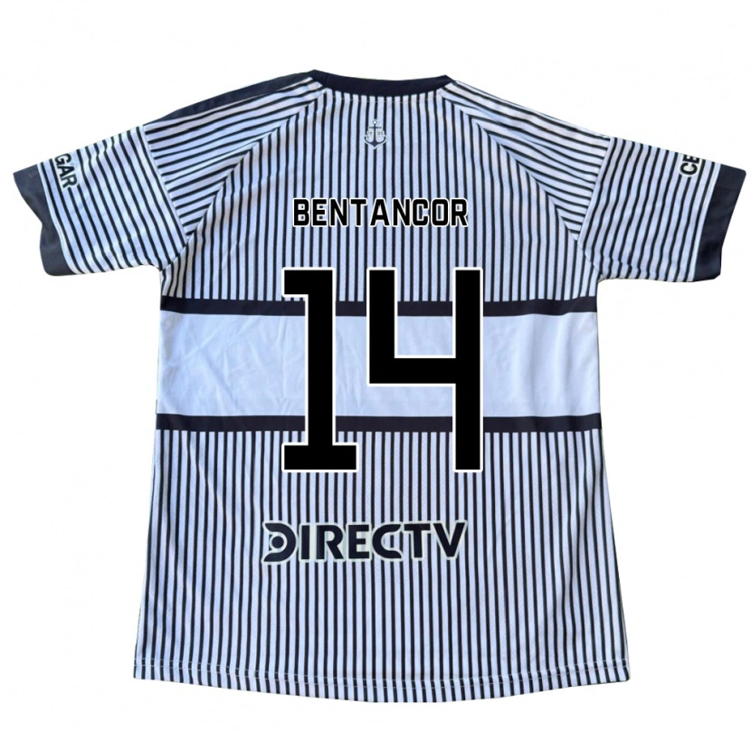 Danxen Mulher Camisola Thomás Bentancor #14 Branco Preto Amarelo Alternativa 2026/27 Camisa