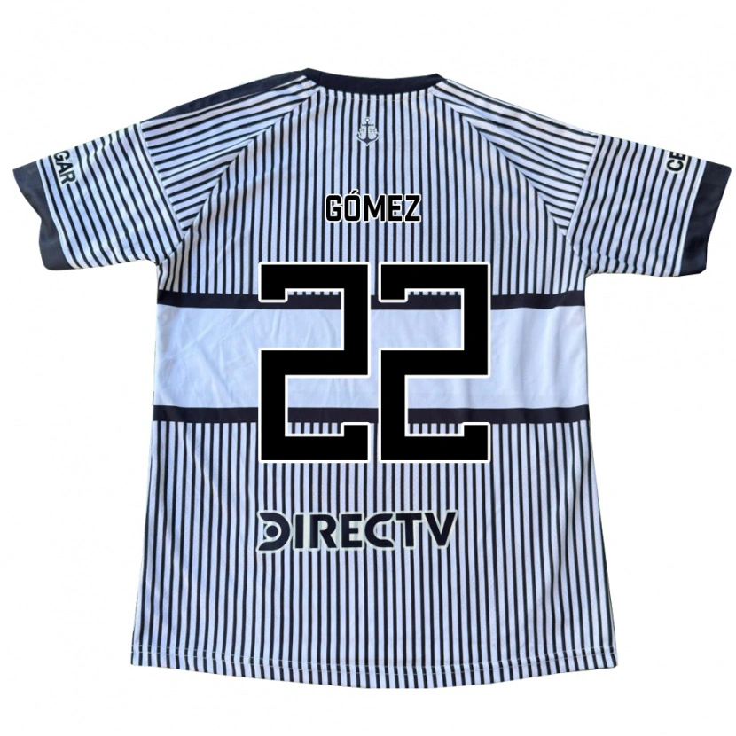 Danxen Mulher Camisola Luciano Gómez #22 Branco Preto Amarelo Alternativa 2026/27 Camisa