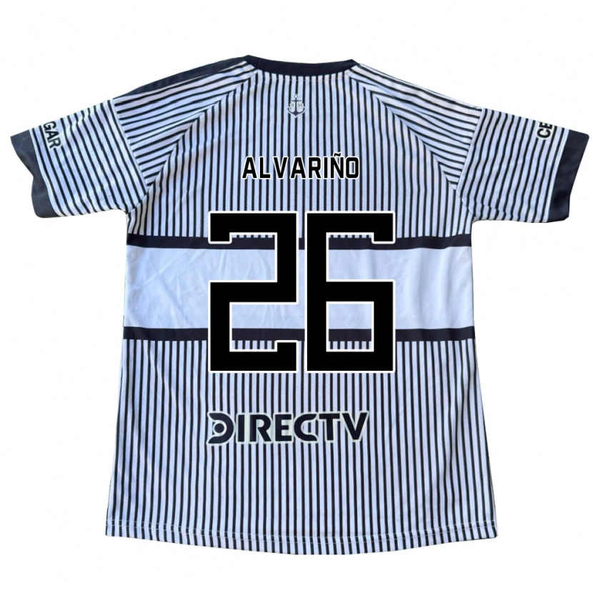 Danxen Mulher Camisola Alexis Alvariño #26 Branco Preto Amarelo Alternativa 2026/27 Camisa