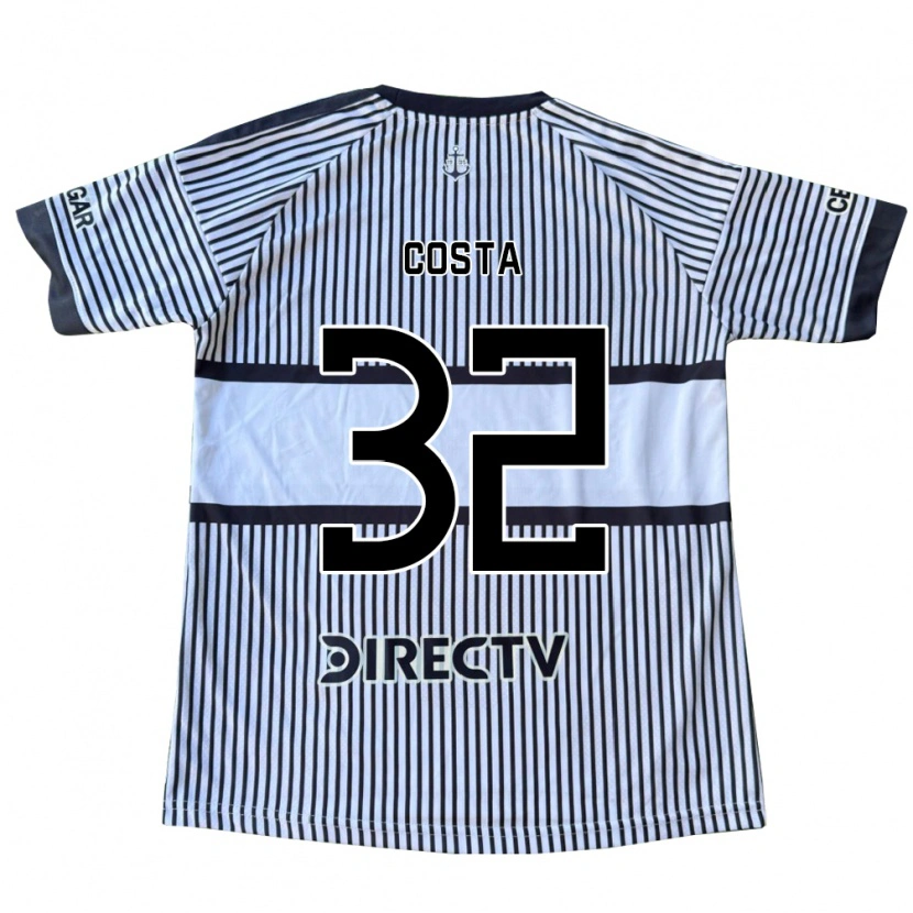 Danxen Mulher Camisola Ayrton Costa #32 Branco Preto Amarelo Alternativa 2026/27 Camisa