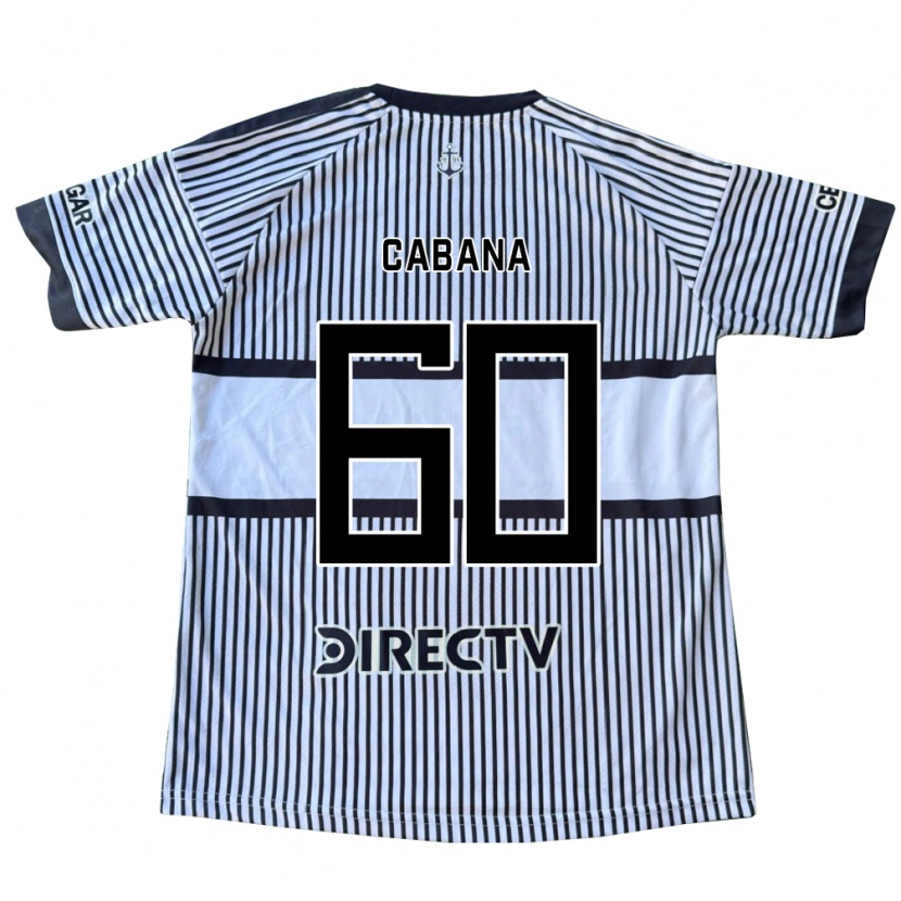 Danxen Mulher Camisola Juan Pablo Cabana #60 Branco Preto Amarelo Alternativa 2026/27 Camisa