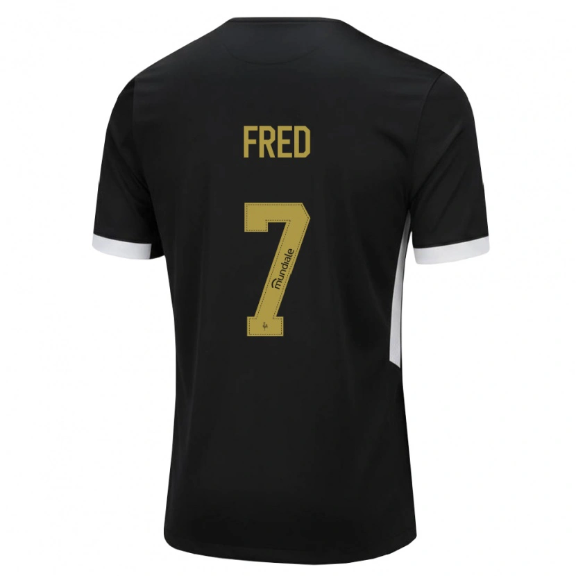 Danxen Mulher Camisola Frederico Rodrigues De Paula Santos #7 Preto Branco Amarelo Principal 2026/27 Camisa